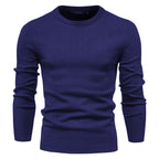 Verdickter Slim Fit Strickpullover für Herren – Rundhalspullover mit dezentem Glanz | LOW001