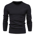 Verdickter Slim Fit Strickpullover für Herren – Rundhalspullover mit dezentem Glanz | LOW001