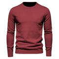 Verdickter Slim Fit Strickpullover für Herren – Rundhalspullover mit dezentem Glanz | LOW001