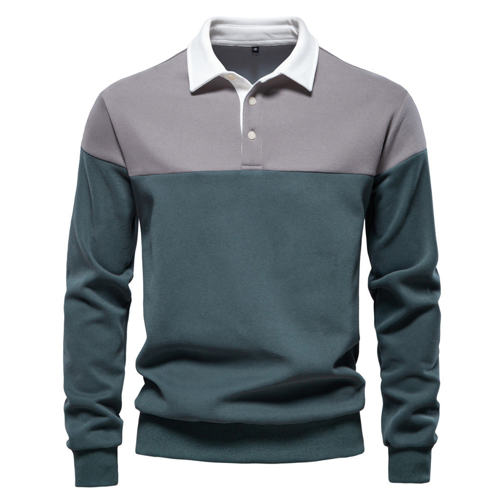 Langarm-Sweatshirt mit Polokragen für Herren – 2025 Frühlings-Casual-Streetwear-Top | HD3006 