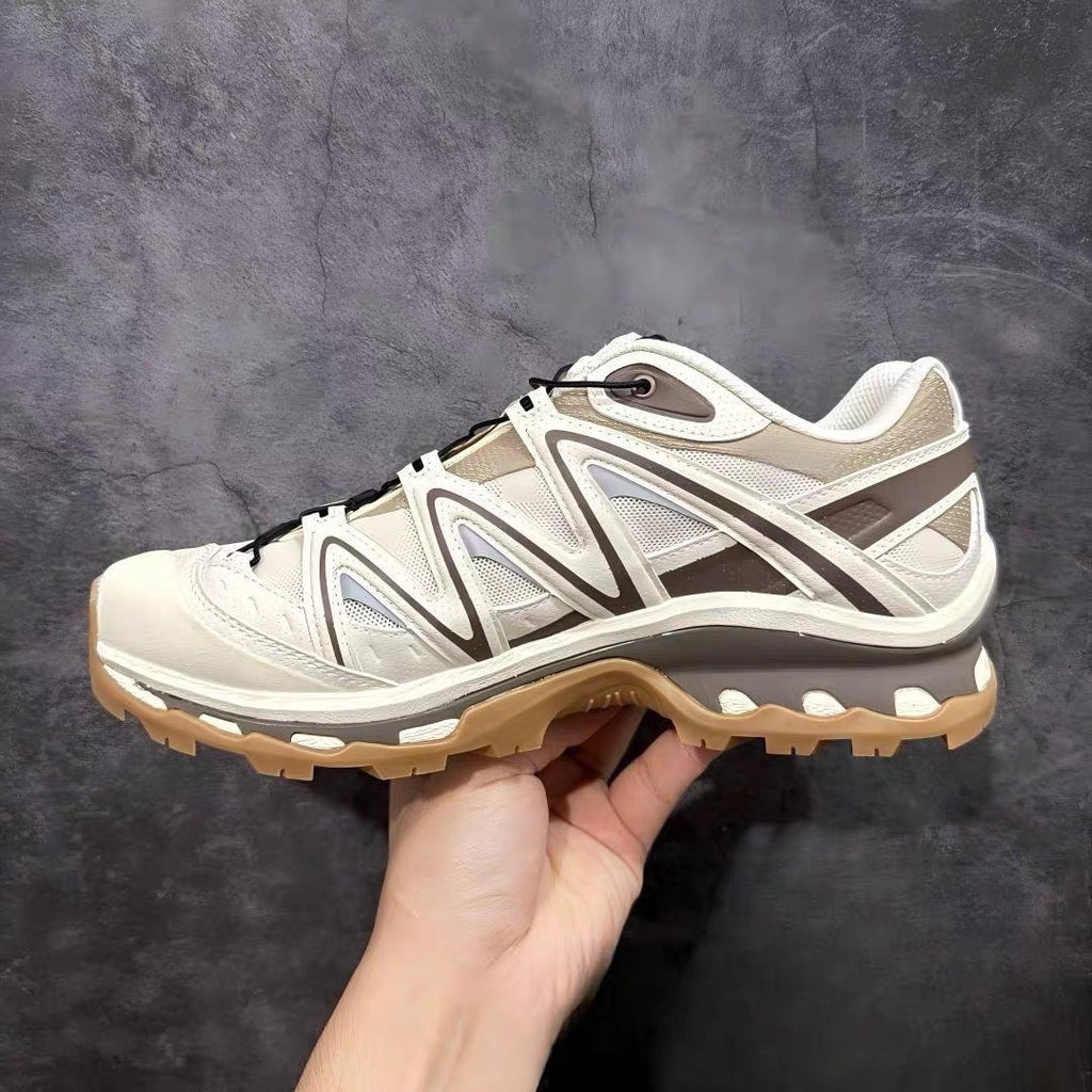 SLMN XT-QUEST Outdoor Sneakers Unisex Lightweight Hiking & Lifestyle Shoes | Mocha Brown Trail-Inspired Trainers