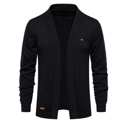 Herren Urban Style V-Ausschnitt Cardigan – Hochwertiger Baumwoll-Strickpullover | M506 
