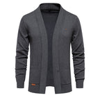 Herren Urban Style V-Ausschnitt Cardigan – Hochwertiger Baumwoll-Strickpullover | M506 