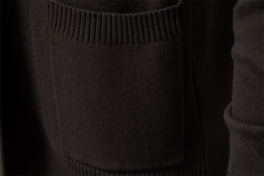 Herren Urban Style V-Ausschnitt Cardigan – Hochwertiger Baumwoll-Strickpullover | M506 