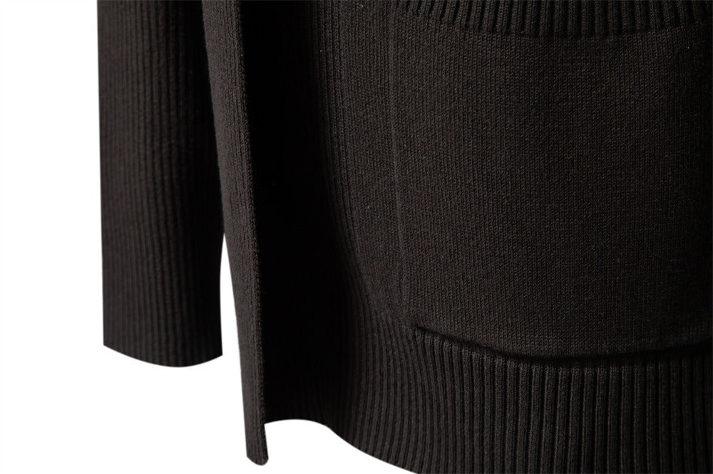 Herren Urban Style V-Ausschnitt Cardigan – Hochwertiger Baumwoll-Strickpullover | M506 