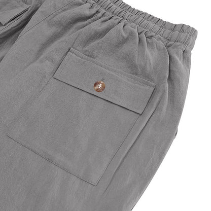 Herren Cargohose aus Leinen mit entspannter Passform | Atmungsaktive Sommerhose | MGTZ-6 