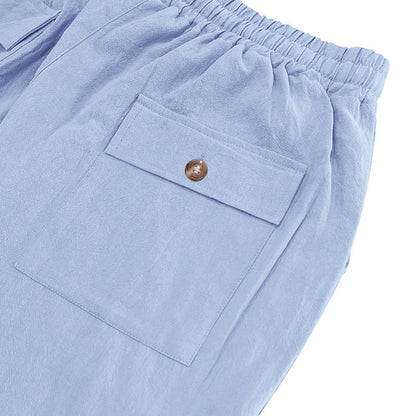 Herren Cargohose aus Leinen mit entspannter Passform | Atmungsaktive Sommerhose | MGTZ-6 