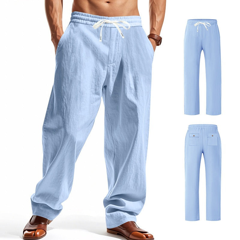 Herren Cargohose aus Leinen mit entspannter Passform | Atmungsaktive Sommerhose | MGTZ-6 