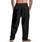 Herren Cargohose aus Leinen mit entspannter Passform | Atmungsaktive Sommerhose | MGTZ-6 