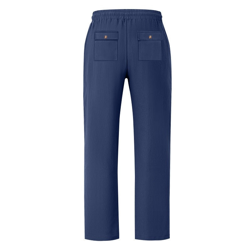 Herren Cargohose aus Leinen mit entspannter Passform | Atmungsaktive Sommerhose | MGTZ-6 