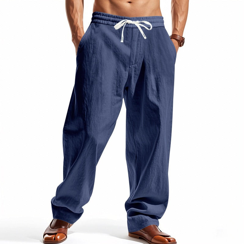 Herren Cargohose aus Leinen mit entspannter Passform | Atmungsaktive Sommerhose | MGTZ-6 