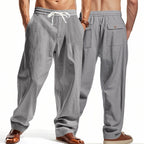 Herren Cargohose aus Leinen mit entspannter Passform | Atmungsaktive Sommerhose | MGTZ-6 