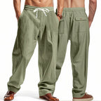 Herren Cargohose aus Leinen mit entspannter Passform | Atmungsaktive Sommerhose | MGTZ-6 