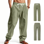 Herren Cargohose aus Leinen mit entspannter Passform | Atmungsaktive Sommerhose | MGTZ-6 