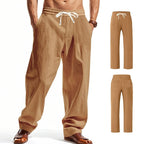 Herren Cargohose aus Leinen mit entspannter Passform | Atmungsaktive Sommerhose | MGTZ-6 