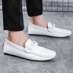 Herren-Loafer aus echtem Leder – Klassischer Fahr-Mokassin mit Anti-Rutsch-Sohle | 0063 