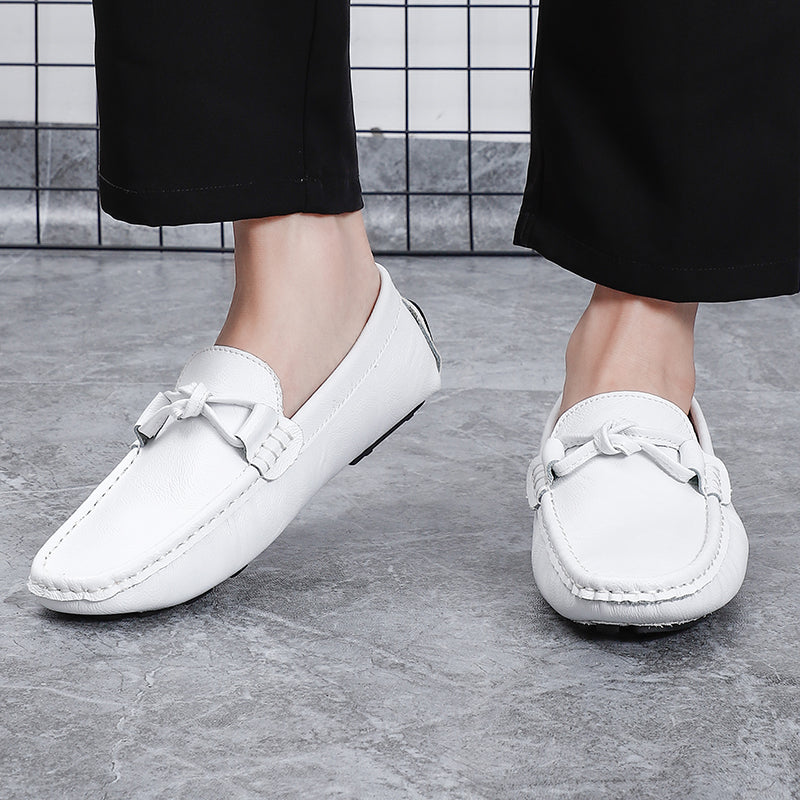 Herren-Loafer aus echtem Leder – Klassischer Fahr-Mokassin mit Anti-Rutsch-Sohle | 0063 