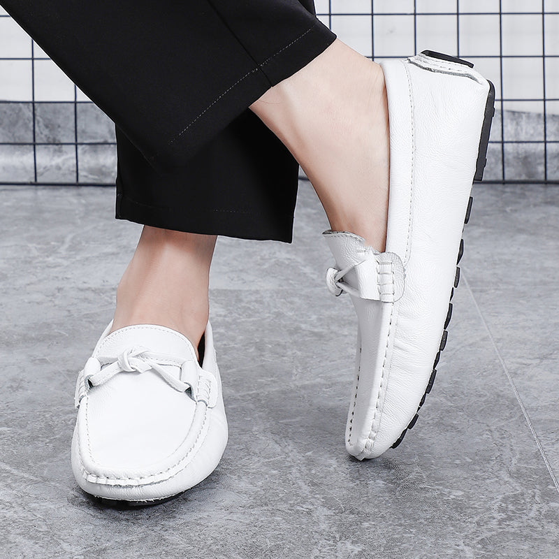 Herren-Loafer aus echtem Leder – Klassischer Fahr-Mokassin mit Anti-Rutsch-Sohle | 0063 