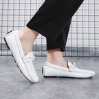 Herren-Loafer aus echtem Leder – Klassischer Fahr-Mokassin mit Anti-Rutsch-Sohle | 0063 