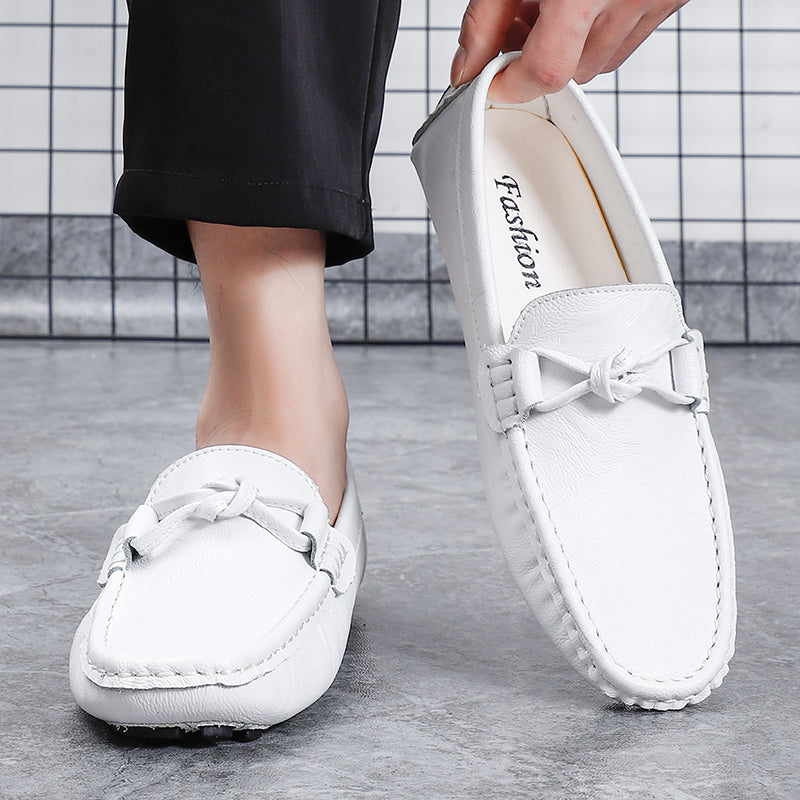 Herren-Loafer aus echtem Leder – Klassischer Fahr-Mokassin mit Anti-Rutsch-Sohle | 0063 