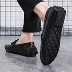 Herren-Loafer aus echtem Leder – Klassischer Fahr-Mokassin mit Anti-Rutsch-Sohle | 0063 