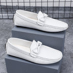 Herren-Loafer aus echtem Leder – Klassischer Fahr-Mokassin mit Anti-Rutsch-Sohle | 0063 