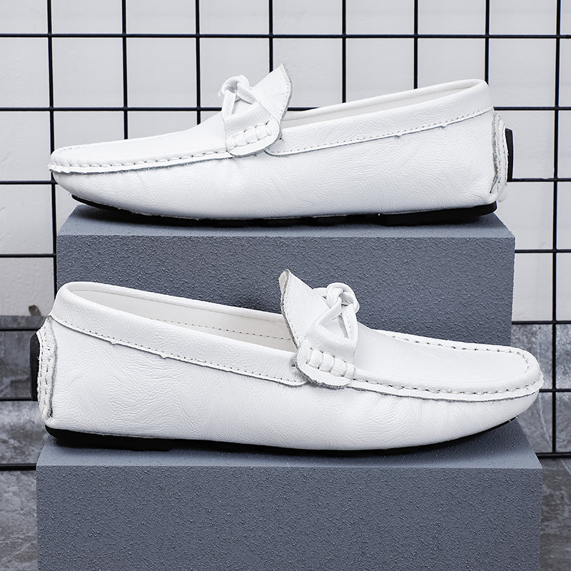 Herren-Loafer aus echtem Leder – Klassischer Fahr-Mokassin mit Anti-Rutsch-Sohle | 0063 