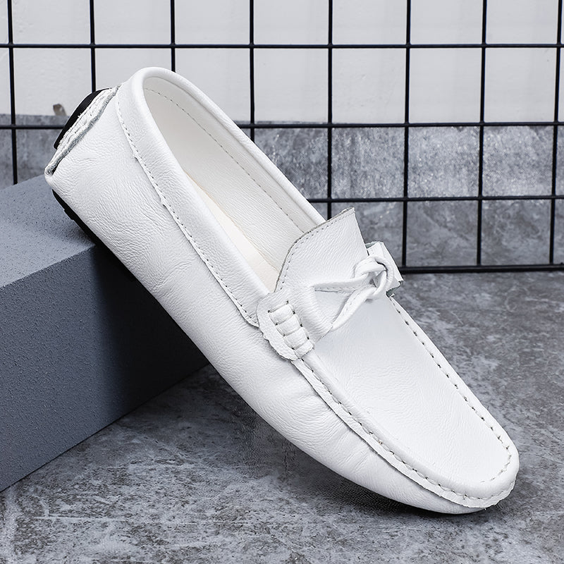 Herren-Loafer aus echtem Leder – Klassischer Fahr-Mokassin mit Anti-Rutsch-Sohle | 0063 