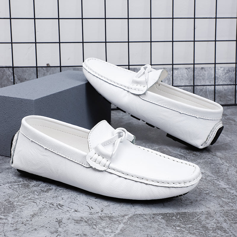 Herren-Loafer aus echtem Leder – Klassischer Fahr-Mokassin mit Anti-Rutsch-Sohle | 0063 