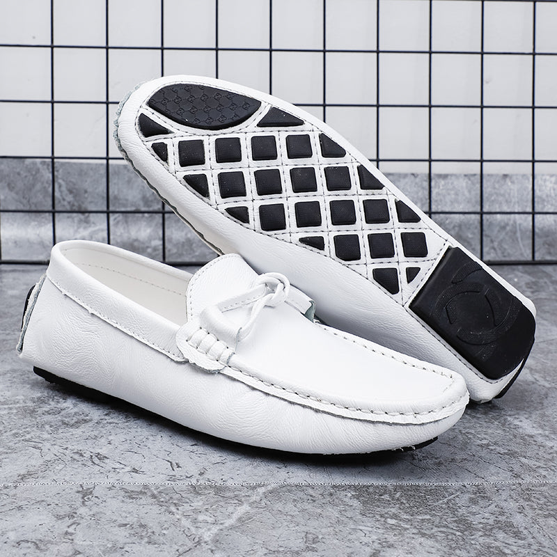 Herren-Loafer aus echtem Leder – Klassischer Fahr-Mokassin mit Anti-Rutsch-Sohle | 0063 