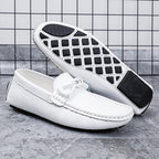 Herren-Loafer aus echtem Leder – Klassischer Fahr-Mokassin mit Anti-Rutsch-Sohle | 0063 