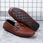 Herren-Loafer aus echtem Leder – Klassischer Fahr-Mokassin mit Anti-Rutsch-Sohle | 0063 