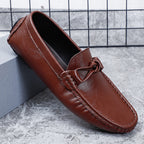 Herren-Loafer aus echtem Leder – Klassischer Fahr-Mokassin mit Anti-Rutsch-Sohle | 0063 