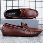 Herren-Loafer aus echtem Leder – Klassischer Fahr-Mokassin mit Anti-Rutsch-Sohle | 0063 