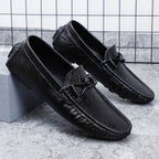 Herren-Loafer aus echtem Leder – Klassischer Fahr-Mokassin mit Anti-Rutsch-Sohle | 0063 