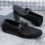 Herren-Loafer aus echtem Leder – Klassischer Fahr-Mokassin mit Anti-Rutsch-Sohle | 0063 