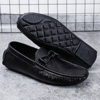 Herren-Loafer aus echtem Leder – Klassischer Fahr-Mokassin mit Anti-Rutsch-Sohle | 0063 