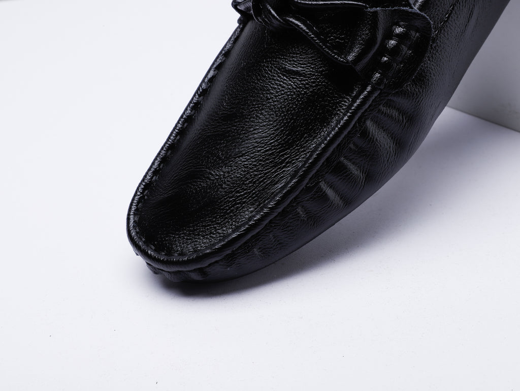 Herren-Loafer aus echtem Leder – Klassischer Fahr-Mokassin mit Anti-Rutsch-Sohle | 0063 