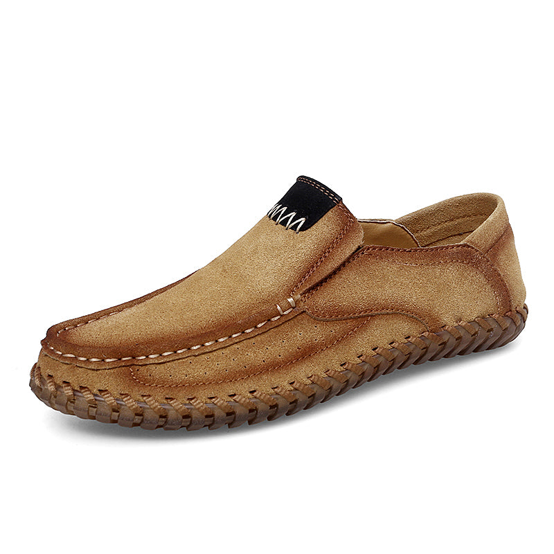 Handgefertigte Herren-Loafer aus Wildleder in Übergröße – Slip-On-Fahrerschuhe | 8666 
