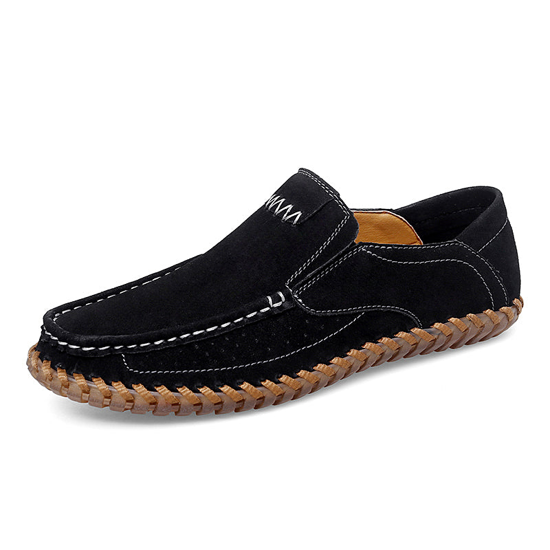 Handgefertigte Herren-Loafer aus Wildleder in Übergröße – Slip-On-Fahrerschuhe | 8666 
