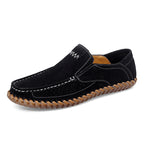 Handgefertigte Herren-Loafer aus Wildleder in Übergröße – Slip-On-Fahrerschuhe | 8666 