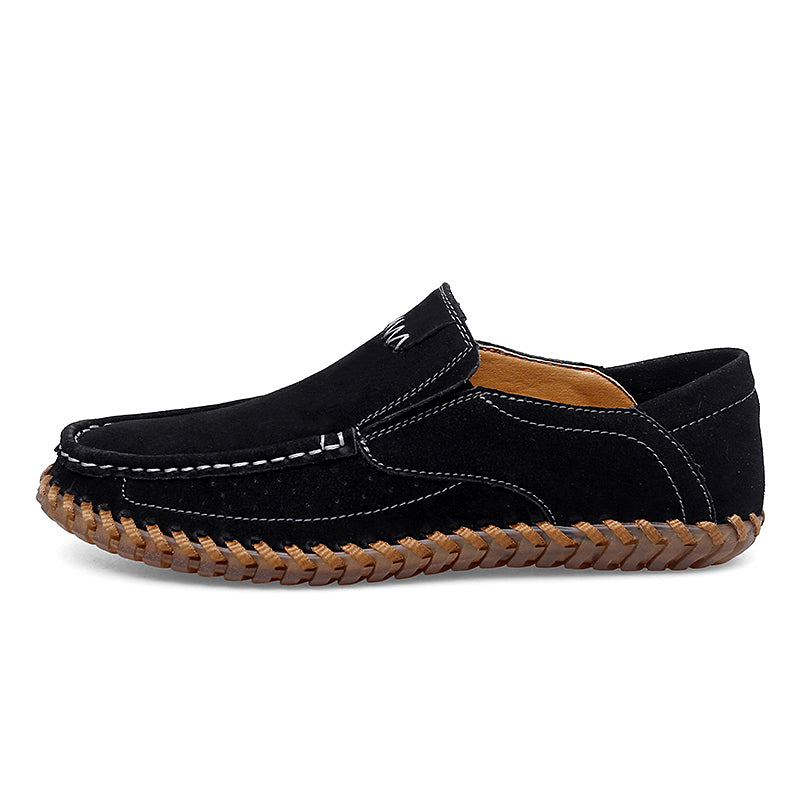 Handgefertigte Herren-Loafer aus Wildleder in Übergröße – Slip-On-Fahrerschuhe | 8666 