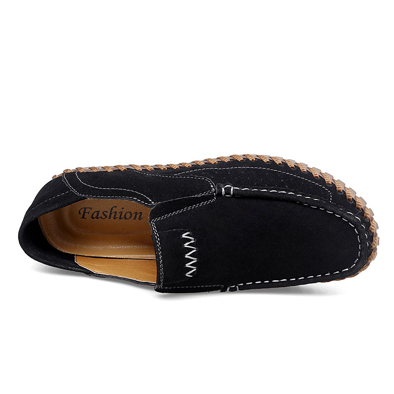 Handgefertigte Herren-Loafer aus Wildleder in Übergröße – Slip-On-Fahrerschuhe | 8666 