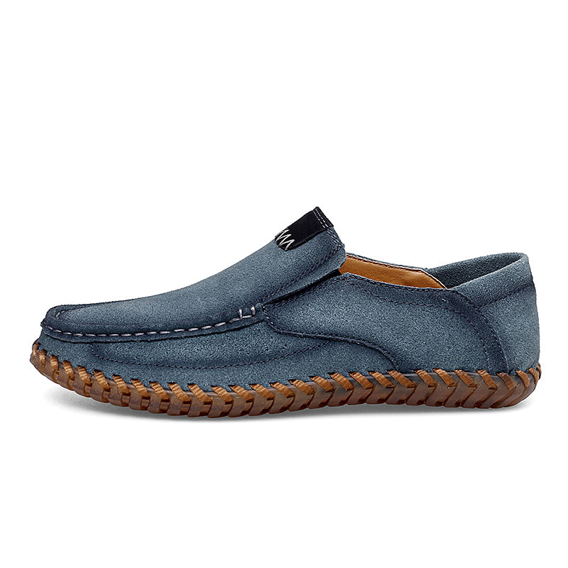 Handgefertigte Herren-Loafer aus Wildleder in Übergröße – Slip-On-Fahrerschuhe | 8666 