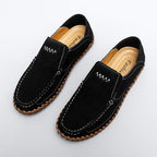 Handgefertigte Herren-Loafer aus Wildleder in Übergröße – Slip-On-Fahrerschuhe | 8666 