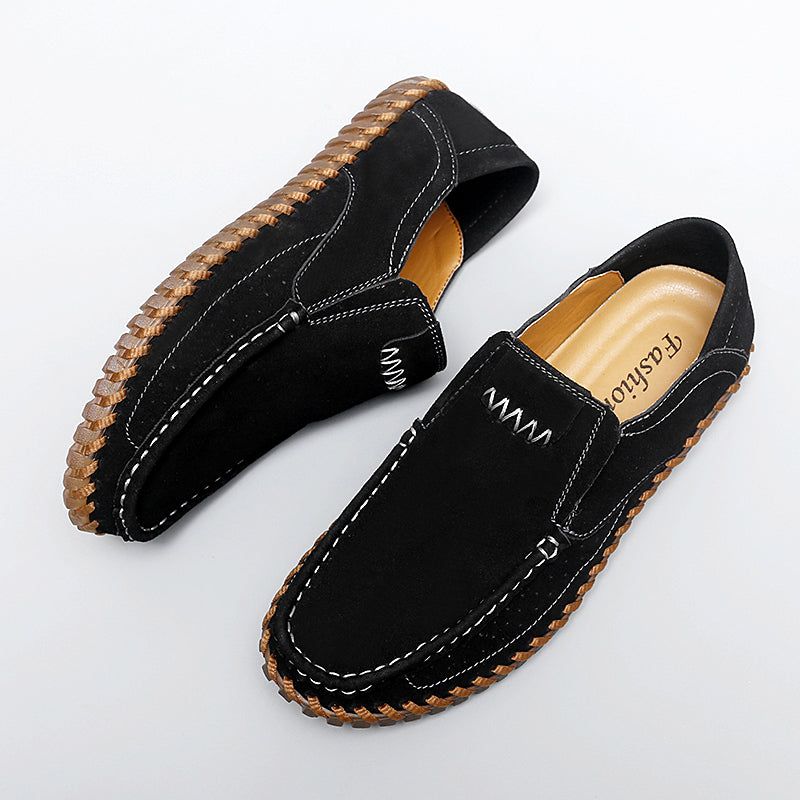 Handgefertigte Herren-Loafer aus Wildleder in Übergröße – Slip-On-Fahrerschuhe | 8666 