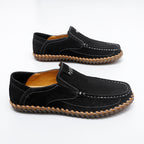 Handgefertigte Herren-Loafer aus Wildleder in Übergröße – Slip-On-Fahrerschuhe | 8666 