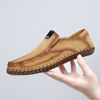 Handgefertigte Herren-Loafer aus Wildleder in Übergröße – Slip-On-Fahrerschuhe | 8666 
