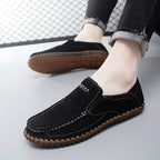 Handgefertigte Herren-Loafer aus Wildleder in Übergröße – Slip-On-Fahrerschuhe | 8666 