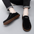 Handgefertigte Herren-Loafer aus Wildleder in Übergröße – Slip-On-Fahrerschuhe | 8666 